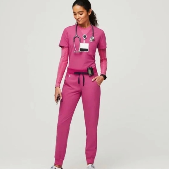 Figs Other Figs Electric Orchid Pink Scrub Top Bottom Poshmark